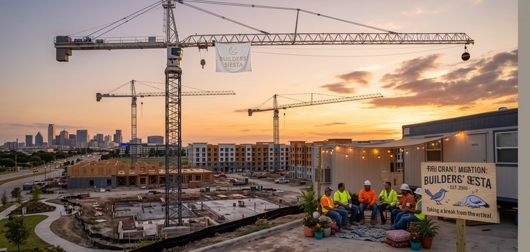 The Crane Migration: Builders Finally Take a Siesta